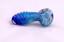 Genuine Pipe Co. Glass Pipe 4" Membrane Blue