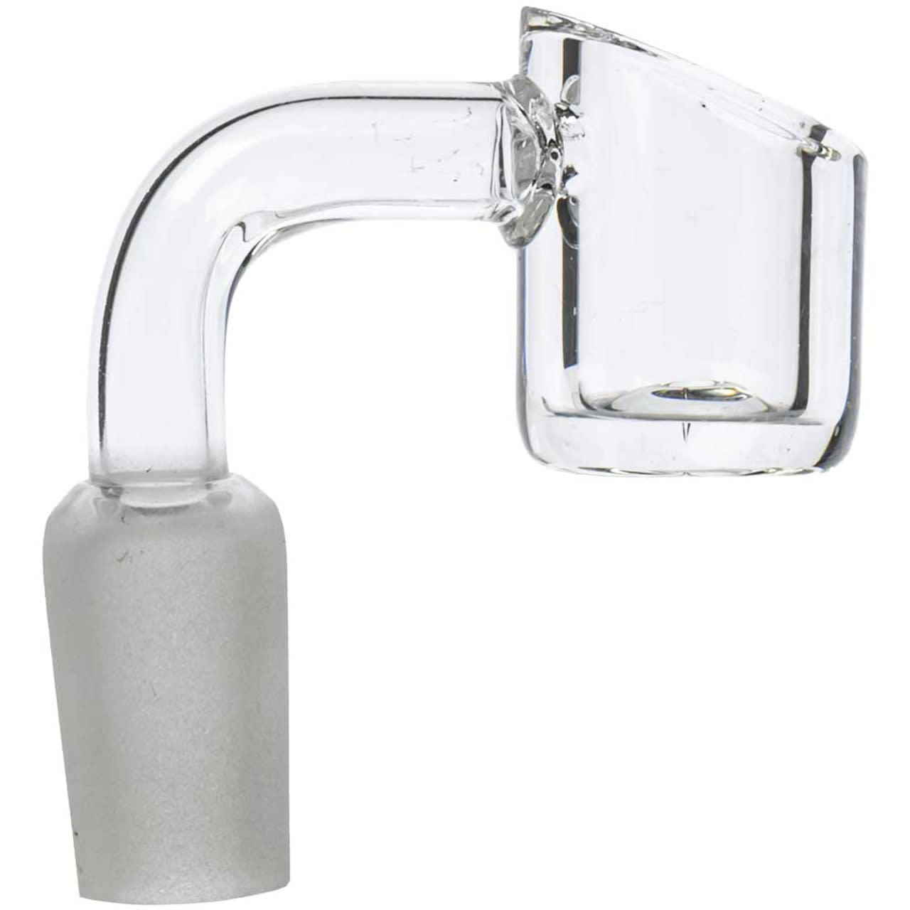 Banger- Quartz w/ Angled Bucket Upright 14mm