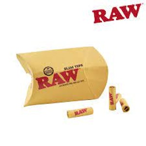Raw - Slim Pre-Rolled Unbleached Tips (Raw)