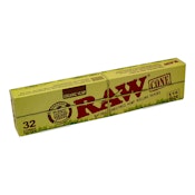 Cones- RAW Organic Natural Unrefined Hemp Pre-rolled 1 1/4 Pack of 32