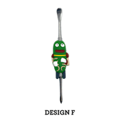 DAB TOOL - CARTOON CHARACTERS - SILICONE - 5" - Pickle W/ Gloves