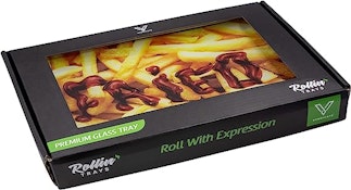 V SYNDICATE - Glass Rolling Tray - Small - Fried