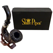 Shire Pipes - Carved Hungarian Calabash Wood Pipe 5"