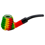 Pipe - Silicone Rasta Striped