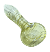 3" Soft Glass Hand Pipe | Clear