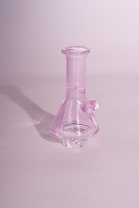 Red Eye Glass - Beaker Whirlpool Carb Cap (Fits 25mm Bangers) / Red Eye Glass - Pink