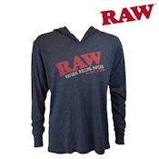 RAW LIGHTWEIGHT SLIM HOODIE DARK GREY SM