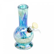 RETRO GLASS - 6" METALLIC BONG