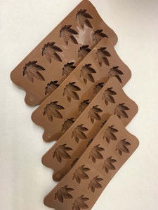 Matt Nowak - Cannabis Leaf Silicone Molds - Brown