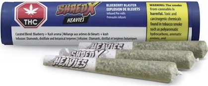 Blueberry Blaster Heavies 3 x 0.5g Infused Pre-Rolls by SHRED X