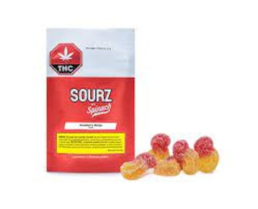 Weed Pool - SOURZ Spinach -  Sativa Strawberry Mango - 5x2mg
