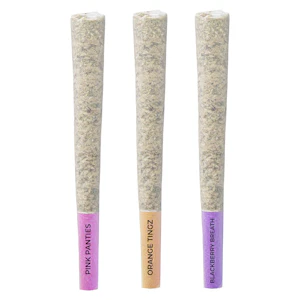 PISTOL & PARIS - Pistol and Paris Pink Panties Orange Tingz & Blackberry breath 3 x 1g Pre-Rolls