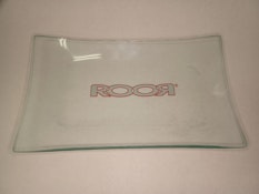 Roor Glass Rolling Tray - Clear