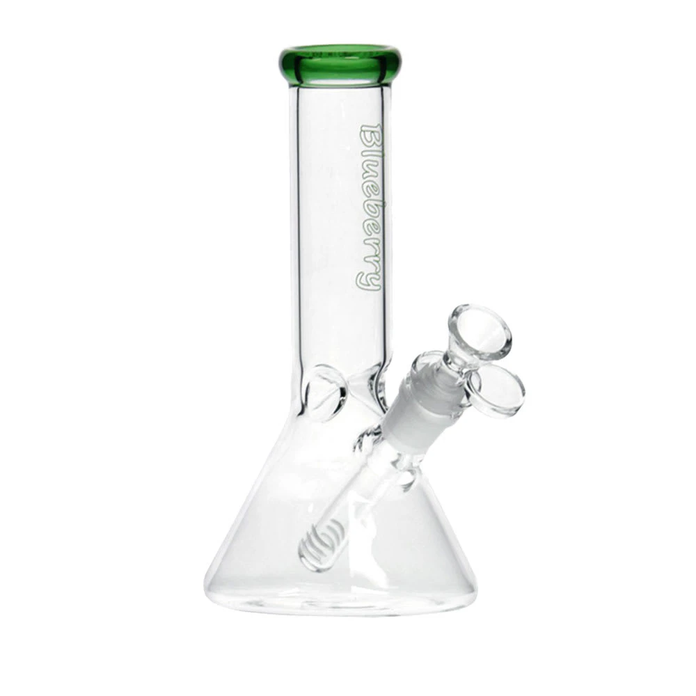 Blueberry - 8" Glass Beaker Bong - Blueberry - Green Main Image