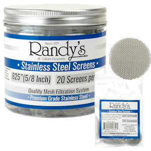 Accessory Distributor - Randy's Stainless Steel Screens 0.625 20PK
