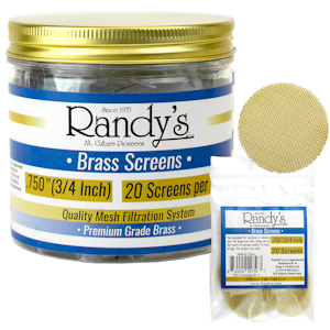 Accessory Distributor - Randy's Brass Screens 0.750 20PK