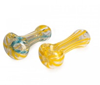 2.5" Inside Out Glass Hand Pipe - Assorted colors