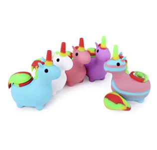 West Coast Gifts - 4.75" Unicorn Hand Pipe - White