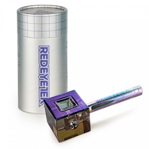 West Coast Gifts - 4.5" Metallic Terminator Finish Infinity Bowl Square Hand Pipe GREEN