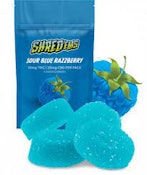 Shredems Sour Blue Razzberry 1:2 THC-CBD Gummies