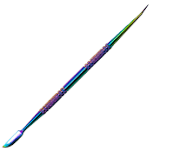 Maple Craft - Assorted Stainless Steel Dab Tools - RAINBOW DAB STICK W SHARP POINT & PADDLE SCOOPER