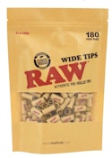 RAW PRE-ROLLED WIDE UNBLEACHED TIPS