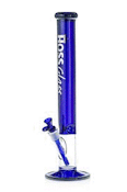 Blue Full Colour Straight Bong - Hoss Glass