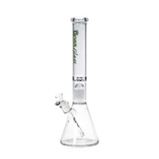 Hoss Glass - 18" beaker with tree perc green logo