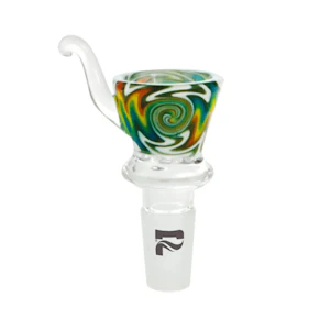 Humble and Fume - Pulsar - 14mm Colourful Worked Glass Bowl