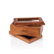 3x5 Walnut Shaker Glass Top Box - Ryot