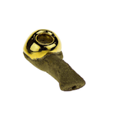 22k Gold Lava Rock - Celebration Pipe