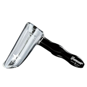 Black Straight Hammer Bubbler - Famous X