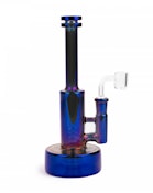 Red Eye Tek - 9" Tall Blue Metallic Concentrate Rig
