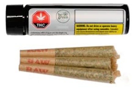 BC Green - Snowman Diamond Infused 0.5g 3pk Pre Rolls