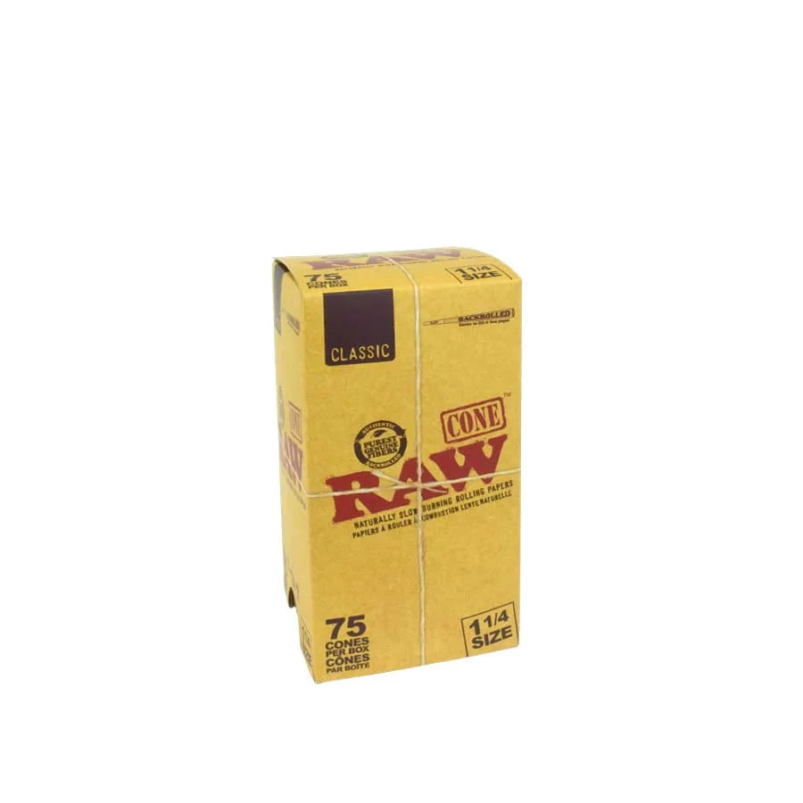 RAW - RAW | Classic 1 1/4 Cones | Pack of 75 Pre-Rolled Cones Main Image