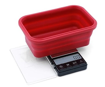 Humble and Fume - Crimson - Collapsible Bowl Scale - 1000g x 0.1g - Black