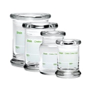 Small 420 Science Pop Top write and Erase - Glass Jar