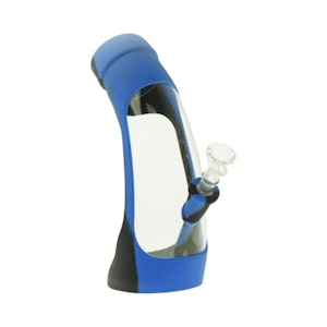 RGR - Blue and Black Horn - Silicone and Glass