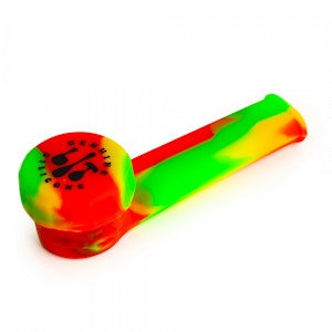 West Coast Gifts - RASTA LIT SILICONE HAND PIPE