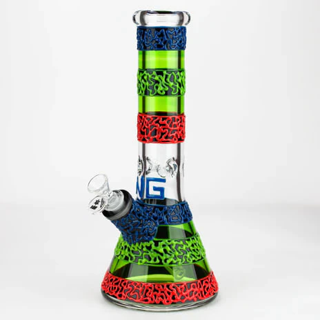 NICE GLASS - NG | 13 inch 9mm Glow-In-The-Dark Beaker - Green Main Image