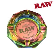 RAW SMOKED GLASS ASHTRAY