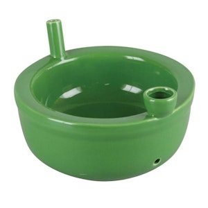 Pipes - Green cereal bowl