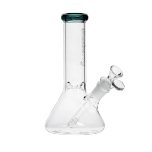 Blueberry - 8" Glass Beaker Bong - Blueberry - Jade Green