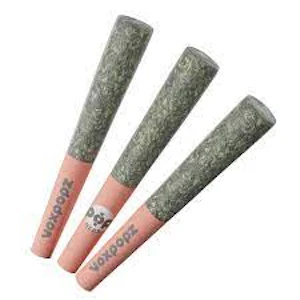 Vox Popz - Vox Popz - Watermelon Punch - 3x0.5g Crushable Infused Pre-Rolls - Infused