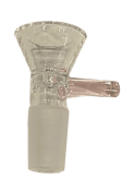 Glass Cone Handle Male Bowls - Pink