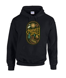 Eighty-Nine Imprinting - L - Hoodie with "Harvest Cannabis" on front