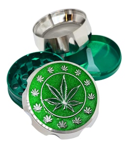 NoName - Medium Weed Leaf 4-Piece Grinder - Green