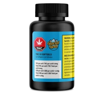 Glacial Gold - Glacial Gold - THC 10 Softgels (50pc)