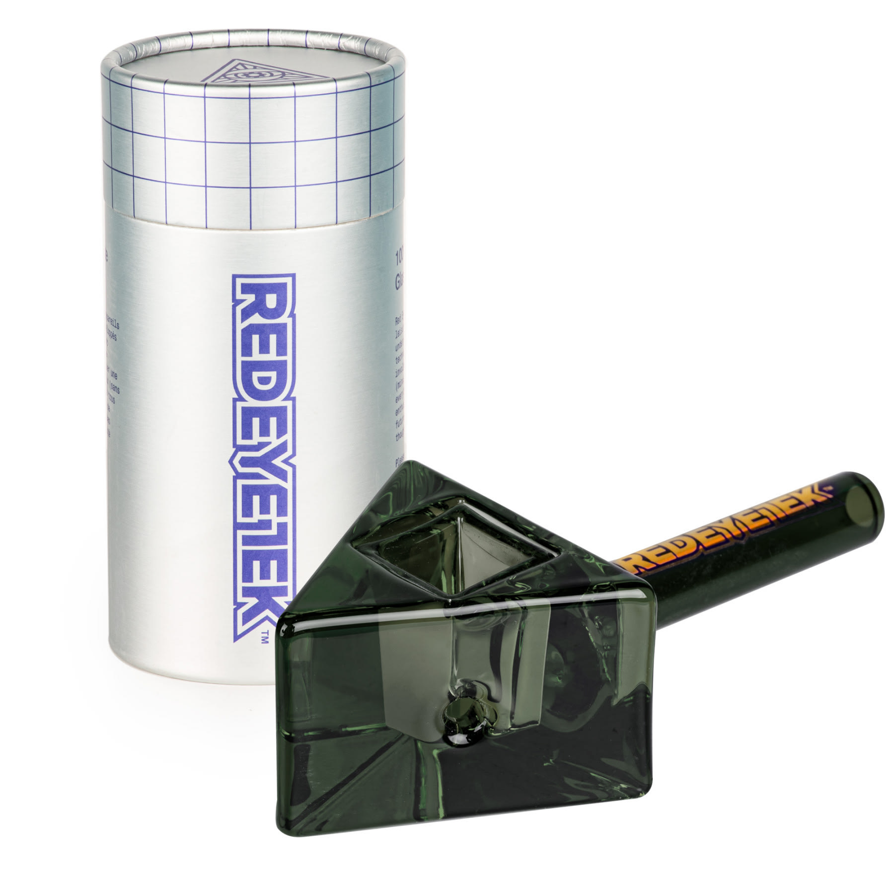 4.5" Infinity Bowl Triangle Hand Pipe / Redeye Tek - Smoke