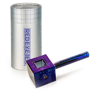 Red Eye Tek - Red Eye Tek 4.5 Blue Metallic Terminator Finish Infinity Bowl Square Hand Pipe Red Eye Tek 4.5 Blue Metallic Terminator Finish Infinity Bowl Square Hand Pipe